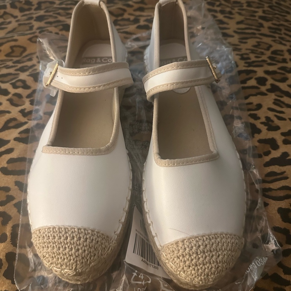 rag & bone White and Tan Espadrilles
